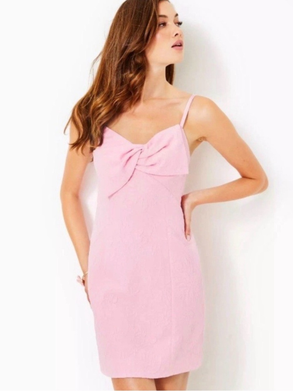 Lilly Pulitzer Pink Bow-Front Mini Dress
